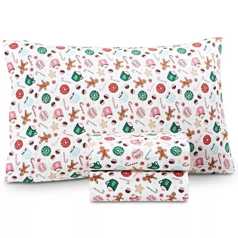 Charter Club Kids Candyland Flannel 3-Pc. Twin Sheet Set - Picture 1 of 3